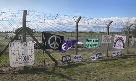 perimeter fence at RAF Waddington, Linconshire