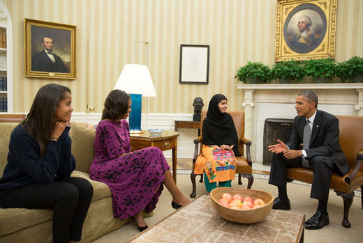 Malala Yousafzai at white house