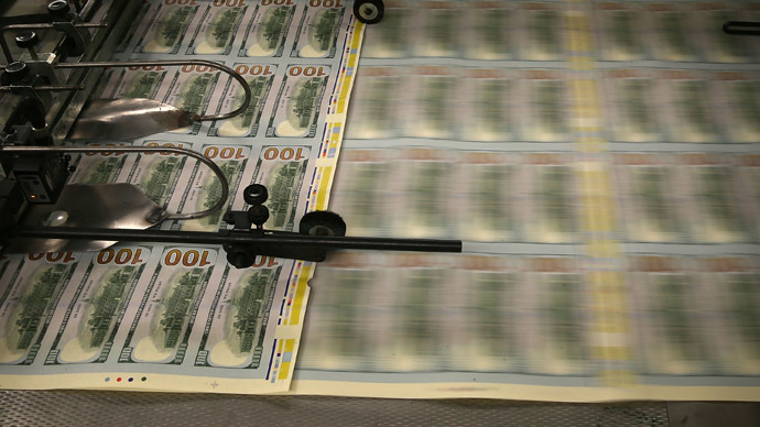 US dollar printing press