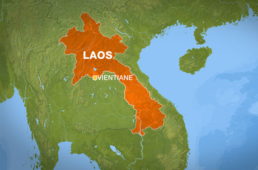 laos map