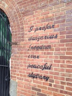 Click to enlarge Dangerous Freedom vs. Peaceful Slavery