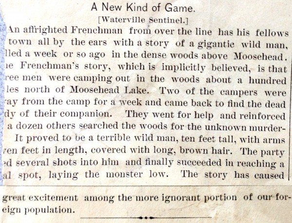 Bigfoot Story