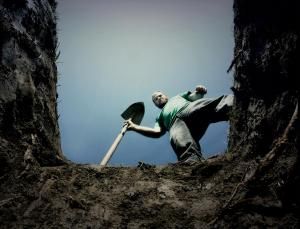 open grave