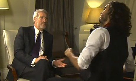 Click to enlarge Russel Brand and Jeremy Paxman