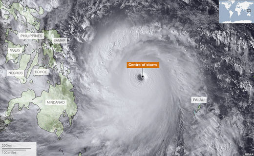 Click to enlarge Typhoon Haiyan satellite