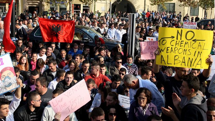Albanian protests in Tirana