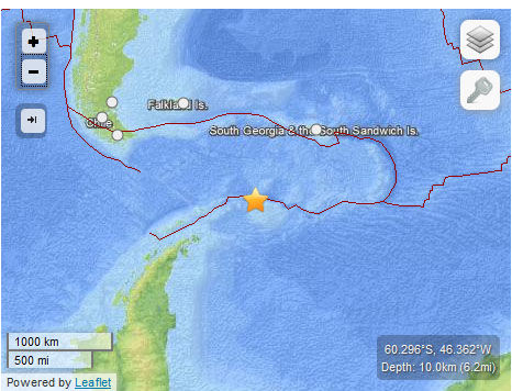 Earthquake Scotia Sea