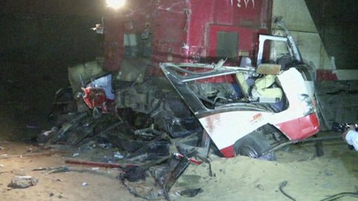 Train crash in Cairo