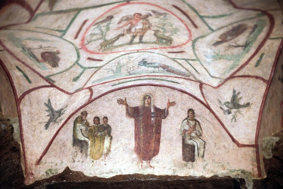 Click to enlarge Catacombs of Priscilla