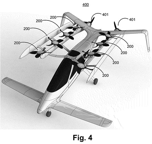 Click to enlarge flying car patent