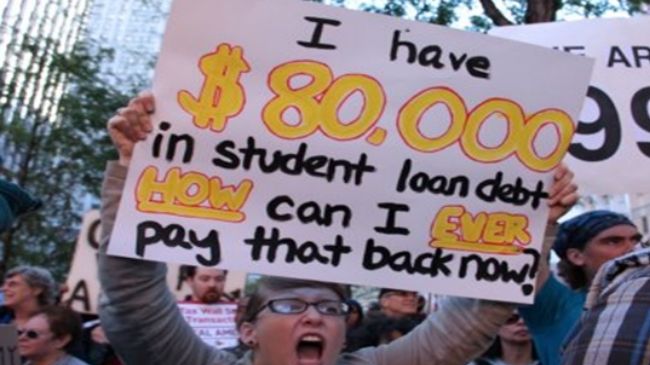 Student loan protests