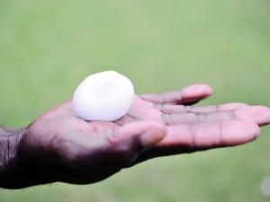 hailstone the size of golfball