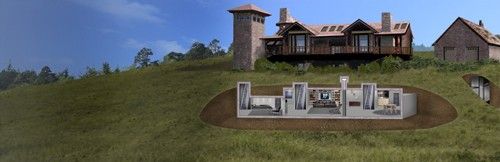 House with bunker