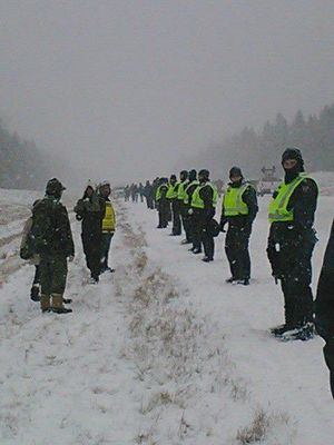 New Brunswick fracking protest