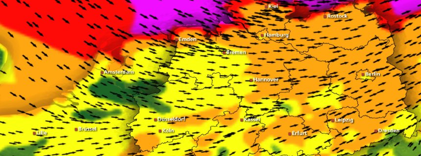 North Sea storm