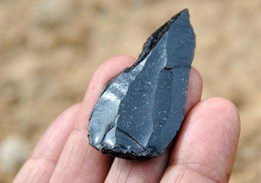 Click to enlarge oldest stone javelin