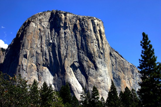El Capitan, a giant granite monolith in Yosemite National Park. 