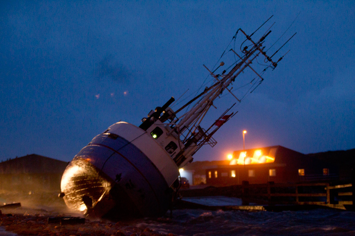 Click to enlarge Storm Xaver in Jutland, Denmark