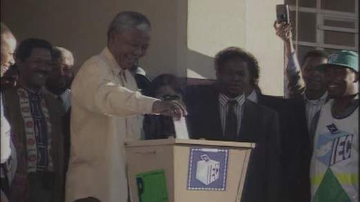 Click to enlarge Mandela voting