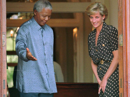 Click to enlarge Mandela and Lady Diana