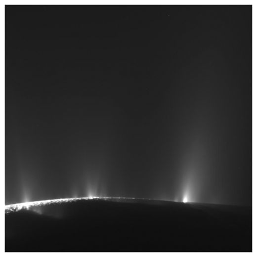 Click to enlarge Enceladus Geyser Field