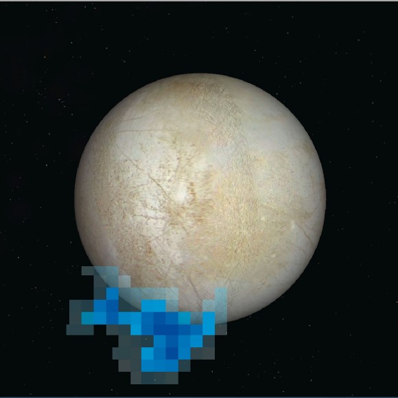 Click to enlarge Europa's Water plume