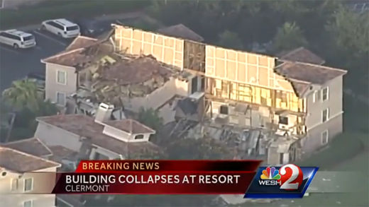 Collapsed building