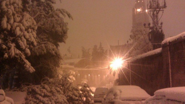 snow jerusalem