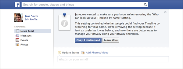 fb timeline