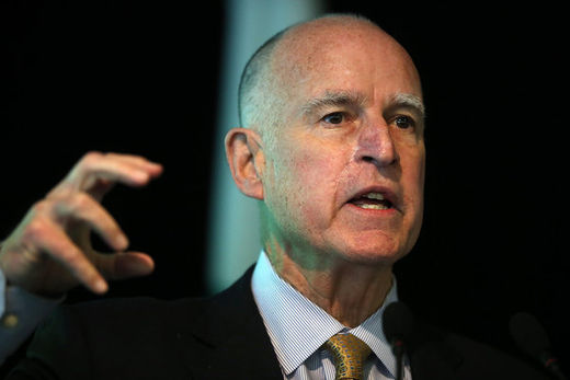 Click to enlarge California Gov. Jerry Brown