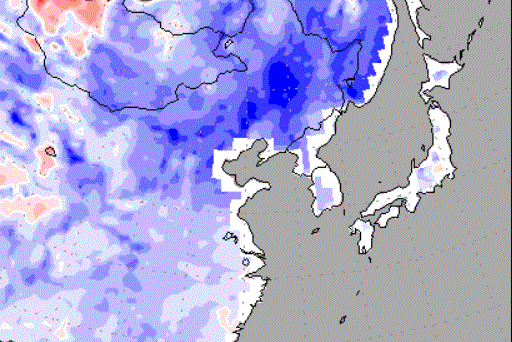 Click to enlarge Bitter cold forecast for Asia
