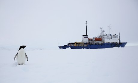 trapped ship antarctica