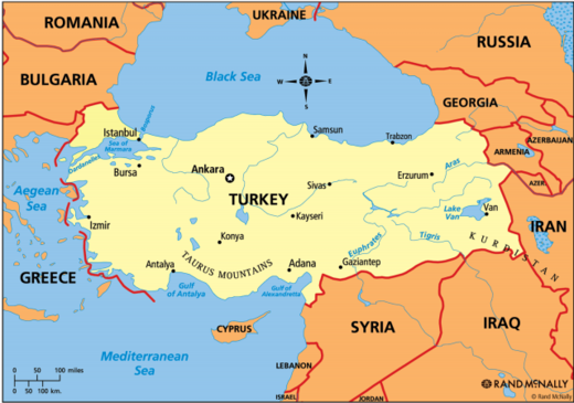 Middle east map