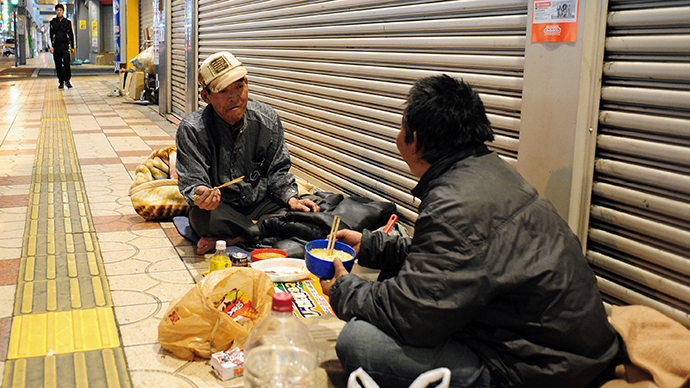Click to enlarge homeless fukishima