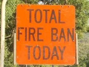 fire ban sign