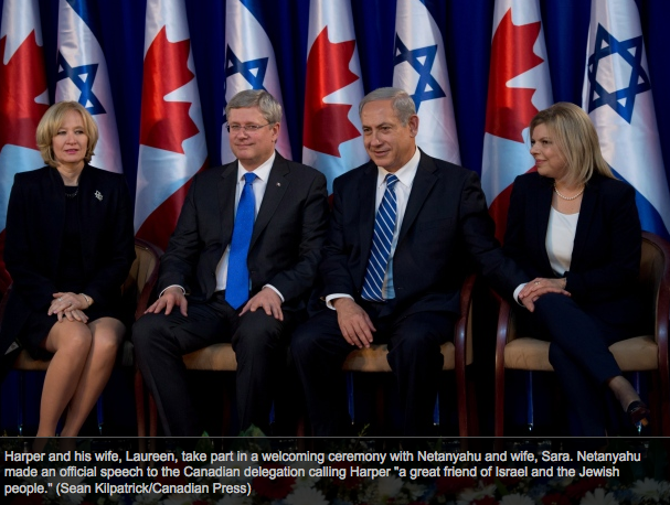 Click to enlarge Harper & Netanyahu meet in Israel