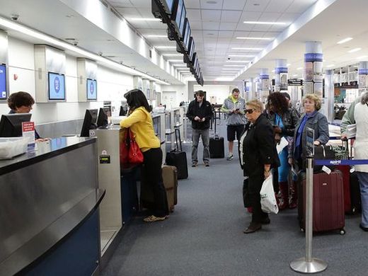 Click to enlarge Stranded air passengers