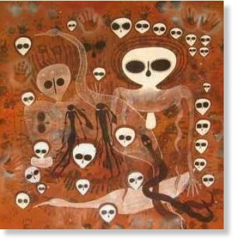 Click to enlarge wandjina rock art