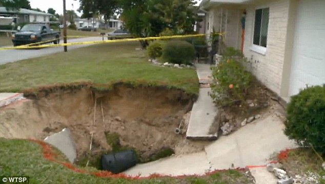 Click to enlarge florida driveway sinkhole