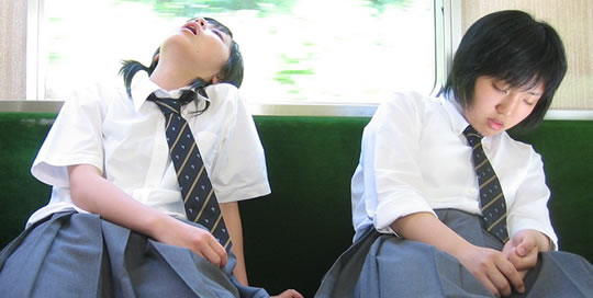 sleepy school children