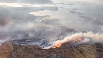 Norway winter fire