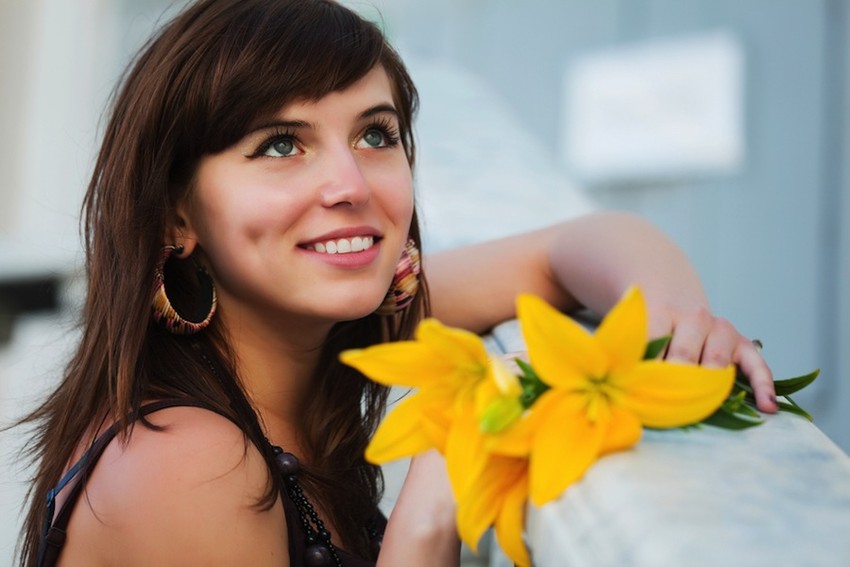Click to enlarge Woman, health, happiness, balance