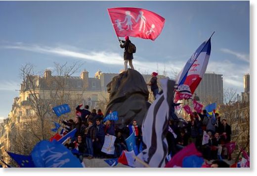 french protests lgbt