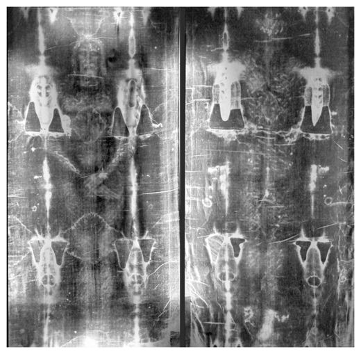 shroud of turin 3d image map