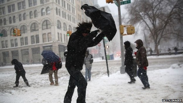 Click to enlarge Snow in New York City