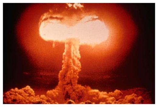 Atomic bomb explosion