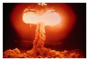 Atomic bomb explosion