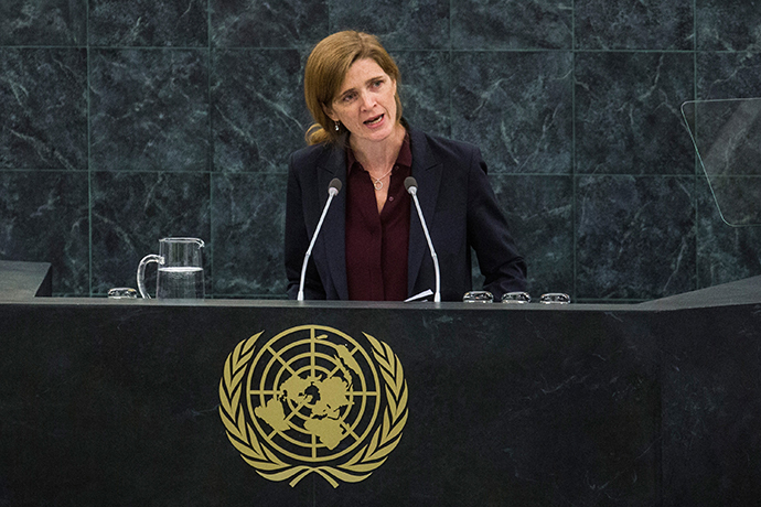 United States Ambassador to the United Nations Samantha Power