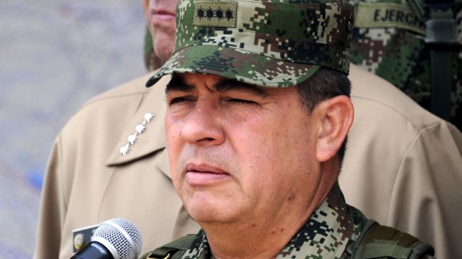 Colombian Army Chief, General Leonardo Barrero