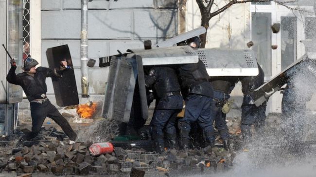 Click to enlarge Ukrainian protester